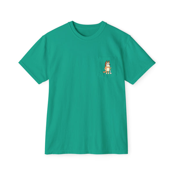 Chilli Field Hockey | Unisex Garment-Dyed Pocket T-Shirt