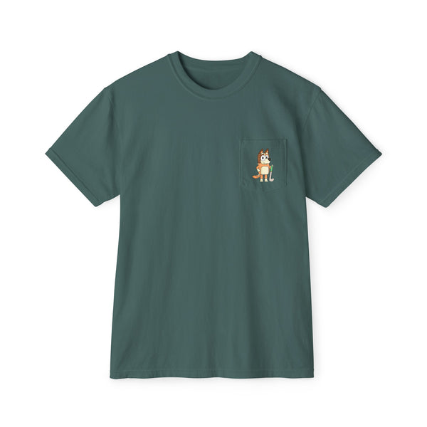 Chilli Field Hockey | Unisex Garment-Dyed Pocket T-Shirt