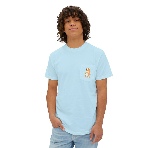Chilli In My Mom Era | Unisex Garment-Dyed Pocket T-Shirt