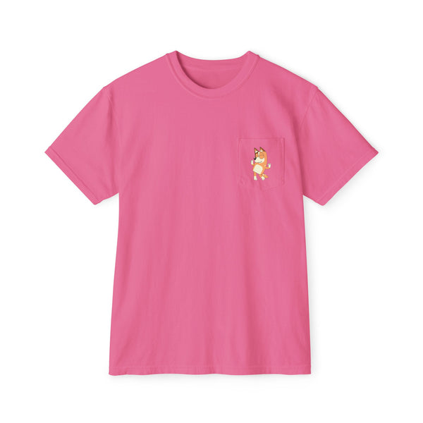 Chilli In My Mom Era | Unisex Garment-Dyed Pocket T-Shirt