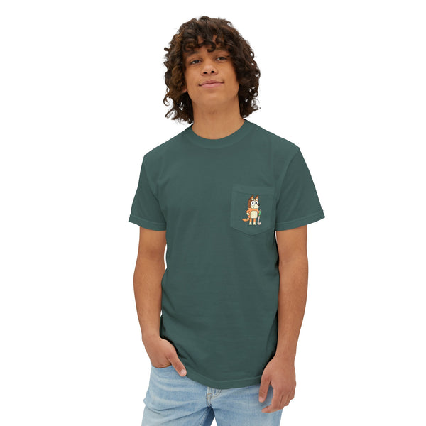 Chilli Field Hockey | Unisex Garment-Dyed Pocket T-Shirt