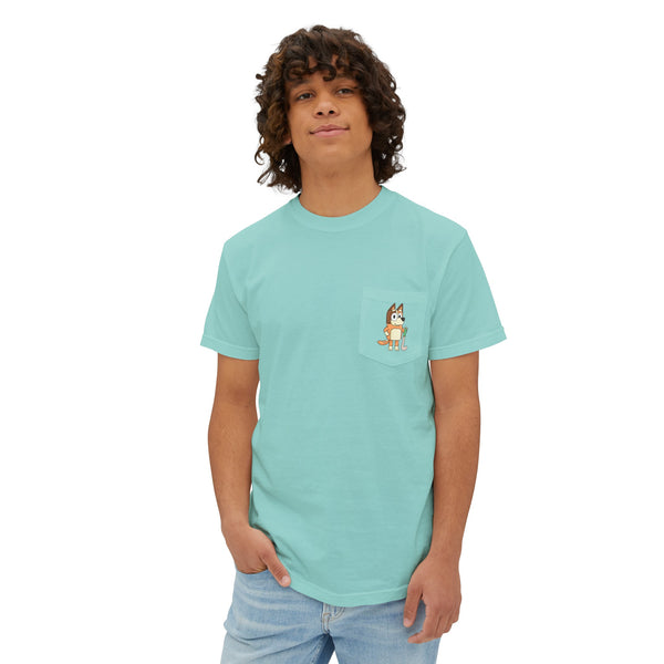 Chilli Field Hockey | Unisex Garment-Dyed Pocket T-Shirt