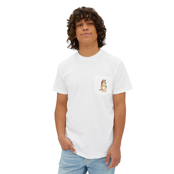 Chilli Field Hockey | Unisex Garment-Dyed Pocket T-Shirt