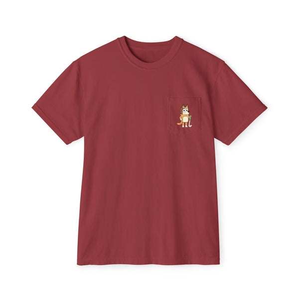 Chilli Field Hockey | Unisex Garment-Dyed Pocket T-Shirt