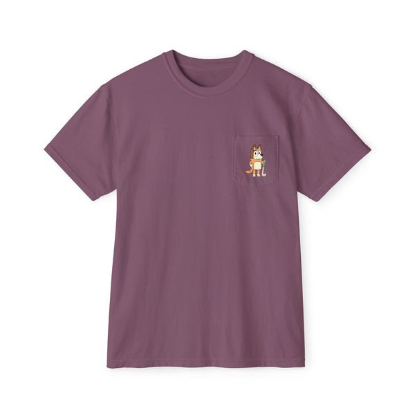 Chilli Field Hockey | Unisex Garment-Dyed Pocket T-Shirt
