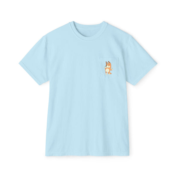 Chilli In My Mom Era | Unisex Garment-Dyed Pocket T-Shirt