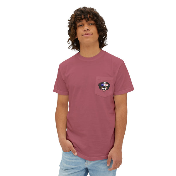 Pup Pocket | Unisex Garment-Dyed Pocket T-Shirt