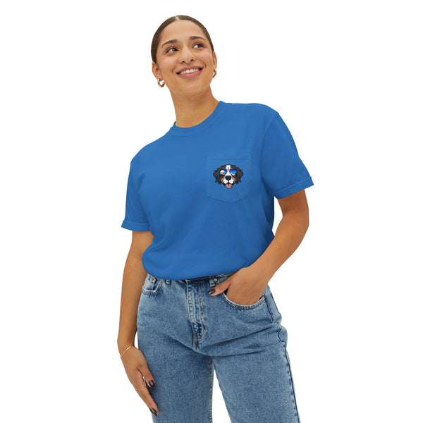 Pup Pocket | Unisex Garment-Dyed Pocket T-Shirt
