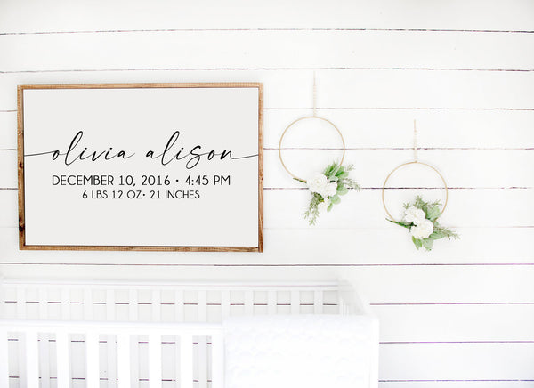 Nursery Name | Wood Sign