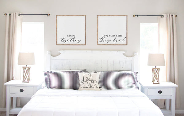 And So Together | Wood Sign Set