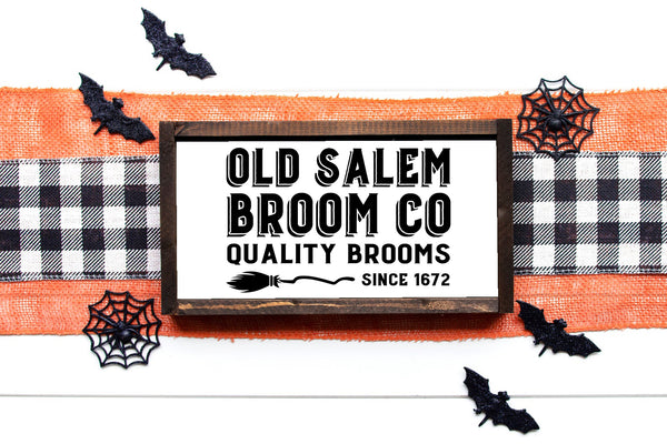 Old Salem Broom Co. | Wood Sign