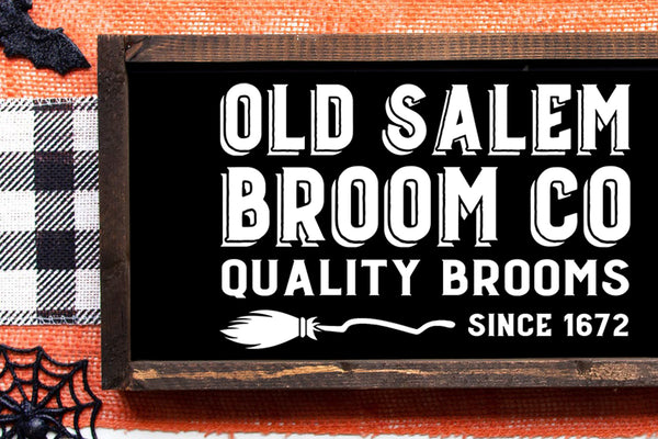 Old Salem Broom Co. | Wood Sign