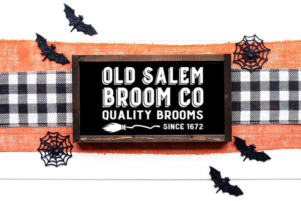 Old Salem Broom Co. | Wood Sign