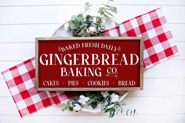 Gingerbread Baking Co. | Wood Sign