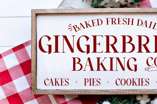 Gingerbread Baking Co. | Wood Sign