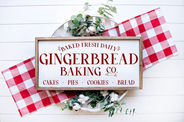Gingerbread Baking Co. | Wood Sign