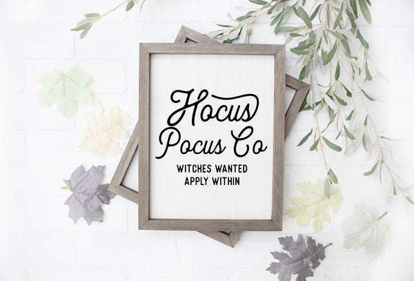 Hocus Pocus Co. | Wood Sign