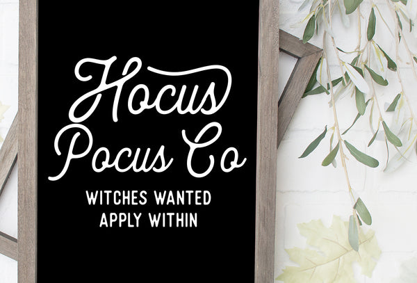 Hocus Pocus Co. | Wood Sign