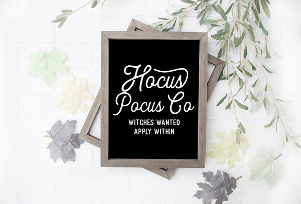 Hocus Pocus Co. | Wood Sign