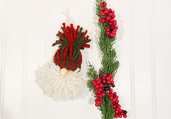 Gnome Yarn Ornament