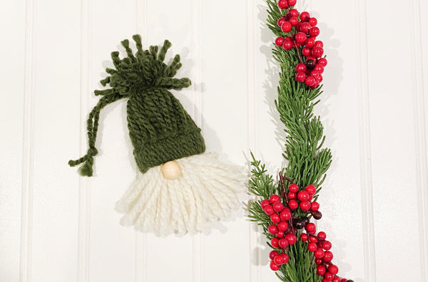 Gnome Yarn Ornament