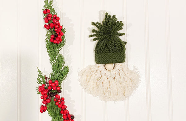 Gnome Yarn Ornament