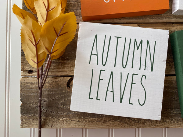 Four Small Fall Signs | Wood Sign