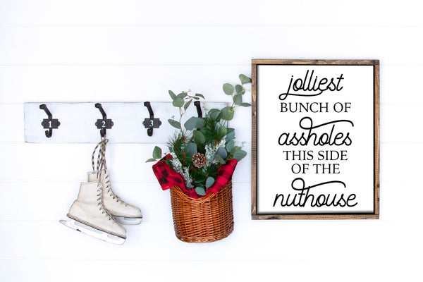 Jolliest Bunch | Wood Sign