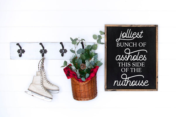 Jolliest Bunch | Wood Sign