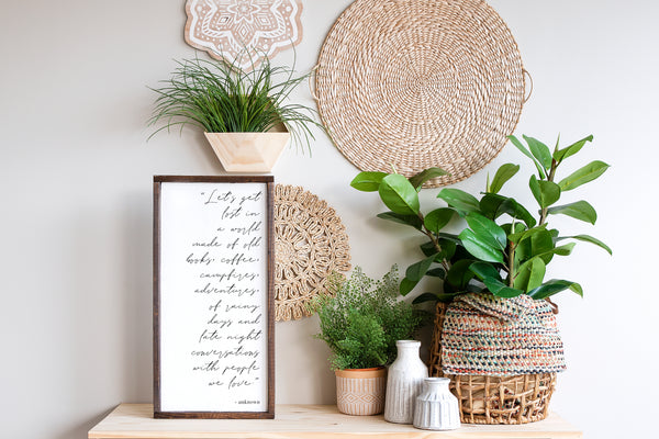 Let's Get Lost | Wood Sign