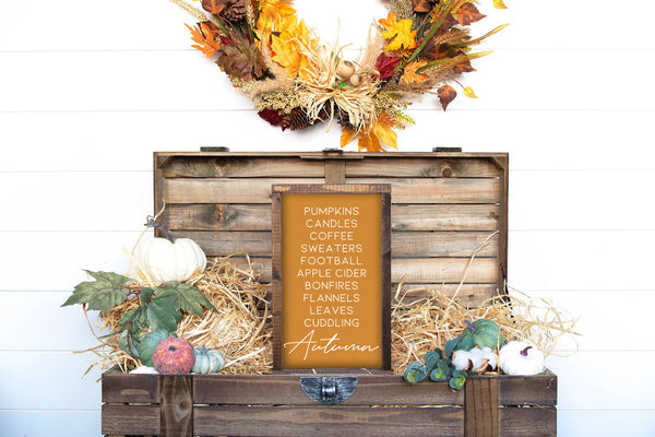 Autumn List | Wood Sign