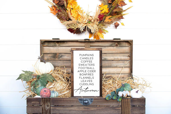 Autumn List | Wood Sign