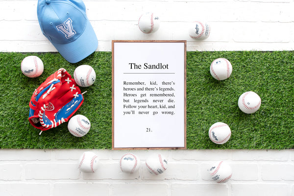Sandlot | Wood Sign
