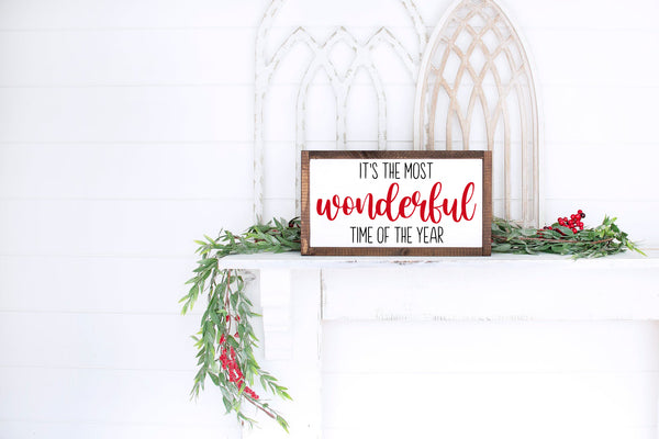 Most Wonderful Time of the Year | Wood Sign
