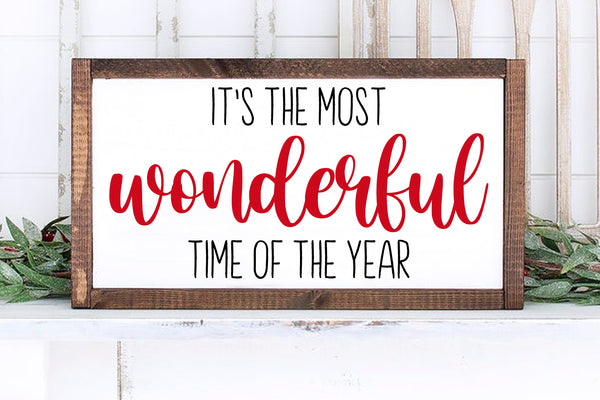 Most Wonderful Time of the Year | Wood Sign